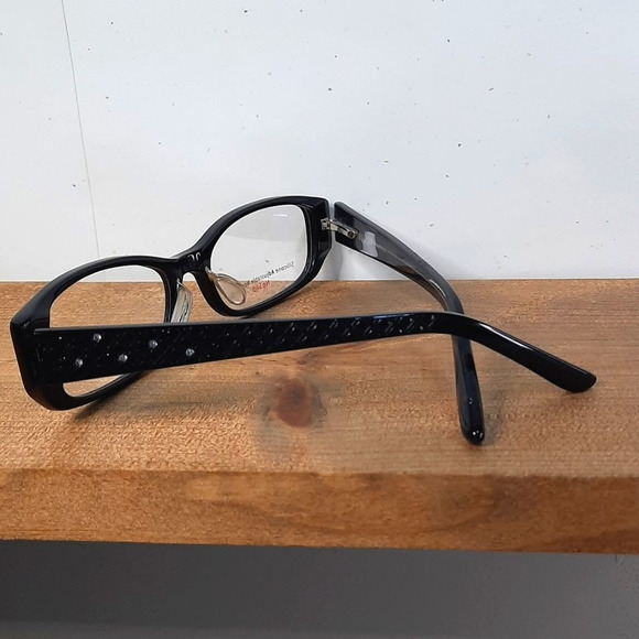 unsure Accessories - NEW prescription-ready NO SLIP Eyeglass Frame 54-16-135 black glasses, full rim